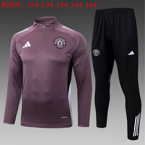 Ninos Sudadera De Training Manchester United 2025/26 Purpura 5